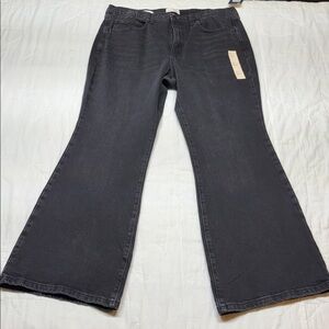 Women's High-Rise Faded Black Curvy Fit Faded Black Jeans 16S NWT